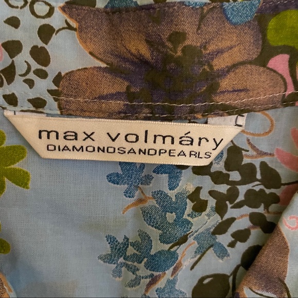 Max Volmary Diamonds & Pearls blouse.Blue, size 12 - Picture 2 of 8